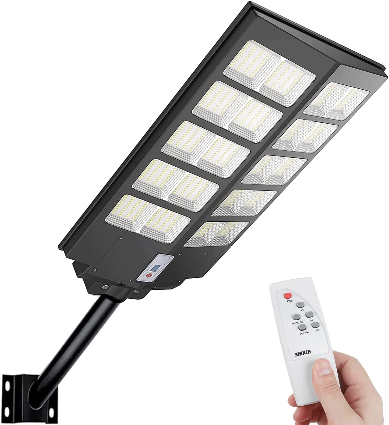 Faro Stradale Lampione a led 800W con Pannello Solare Impermeabile con Telecomando