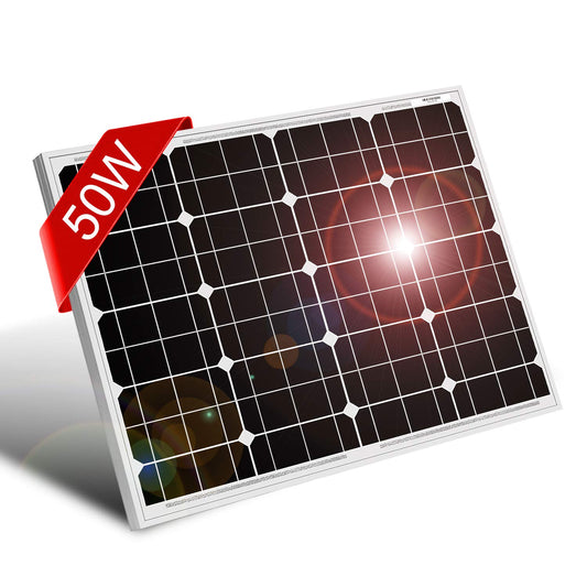 PANNELLO FOTOVOLTAICO SOLARE 50W 18V MONOCRISTALLINE ENERGIA SOLARE