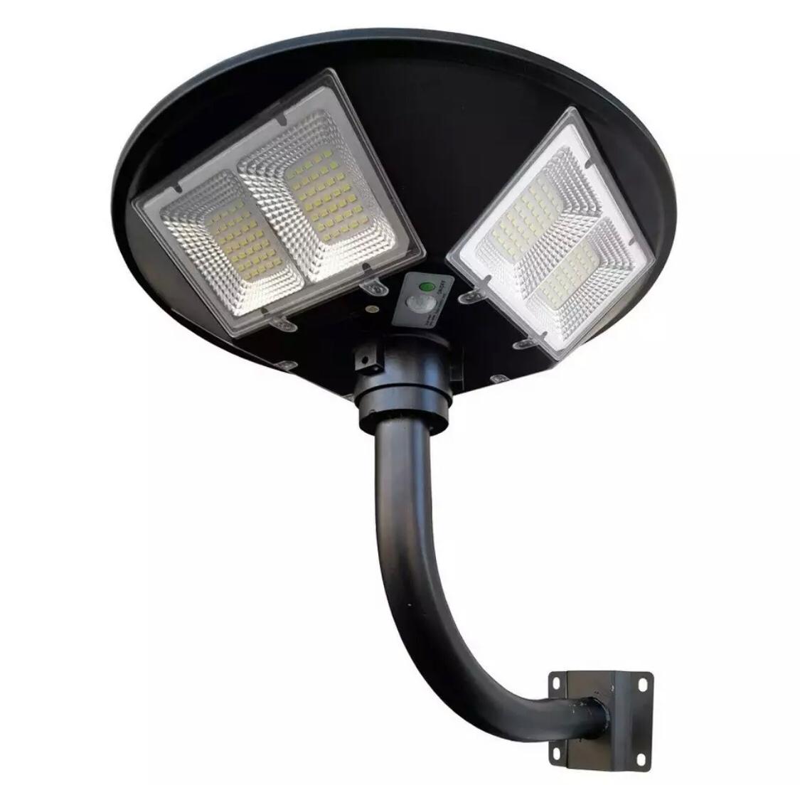 FARO LAMPIONE LED 160W CON PANNELLO SOLARE E TELECOMANDO IMPERMEABILE