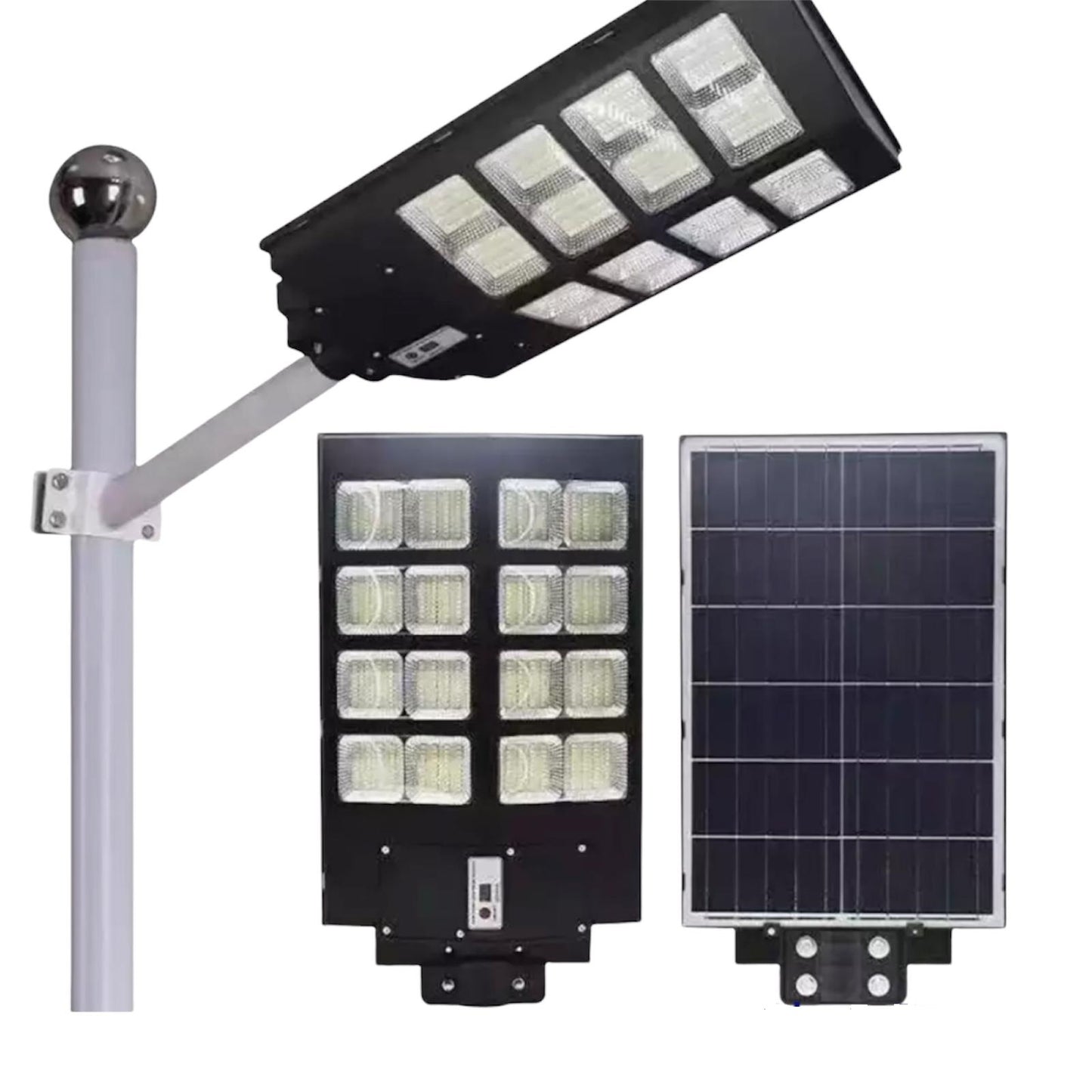 FARO LAMPIONE LED 600W CON SOLARE E TELECOMANDO IMPERMEABILE