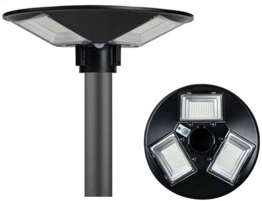 FARO LED 150W LAMPIONE SENSORE DI MOVIMENTO CON PANNELLO SOLARE LUCE FREDDA