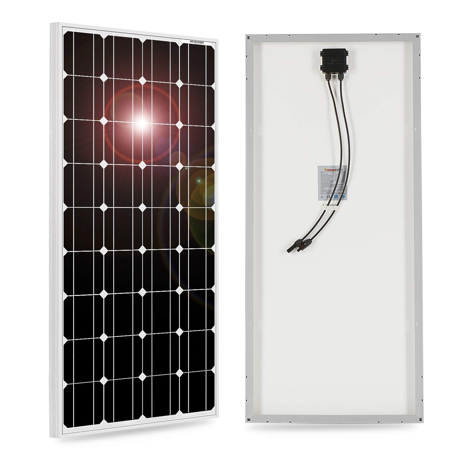 PANNELLO SOLARE FOTOVOLTAICO 100W 12V IN SILICIO MONOCRISTALLINO